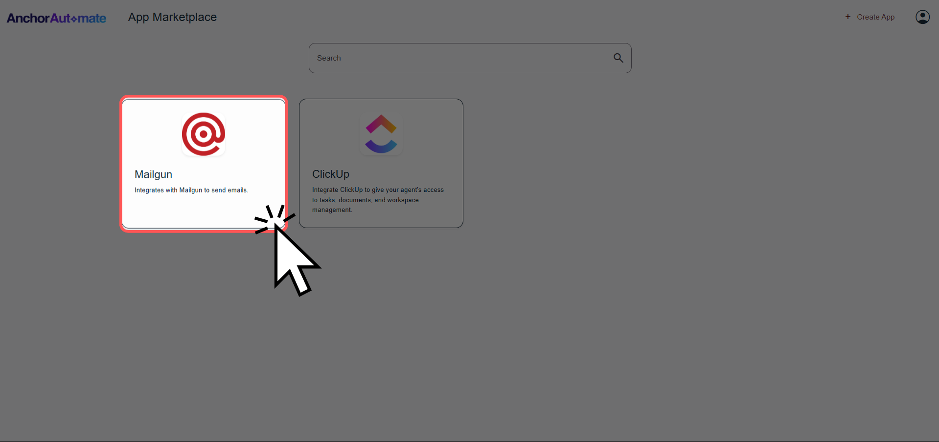 Step 4b - Mailgun Selected