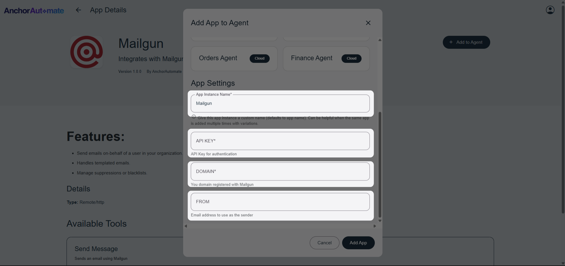 Step 6b - App Settings