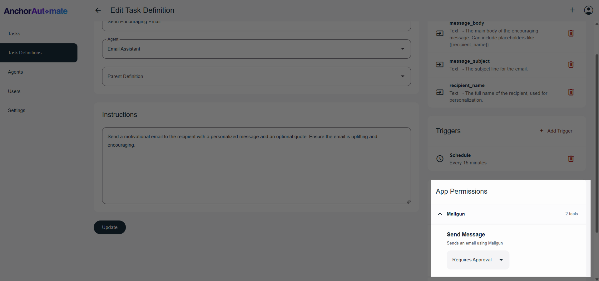 Apps Permission Section