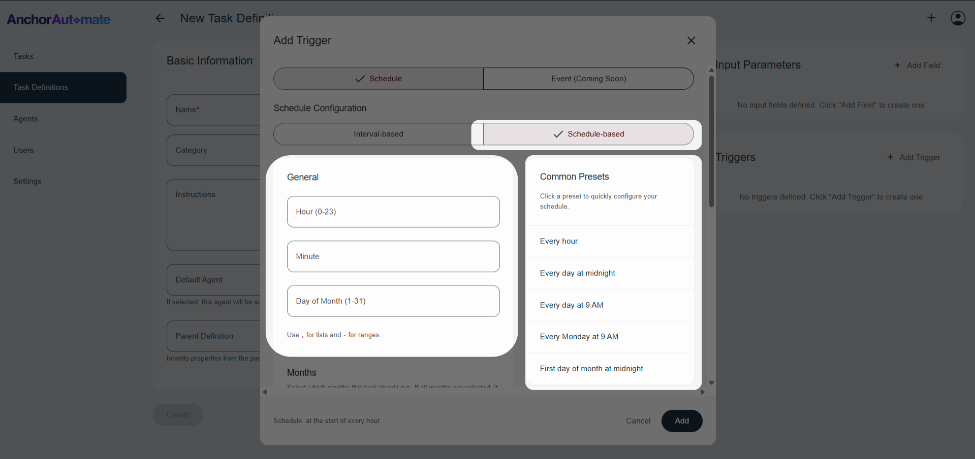 General Settings Example